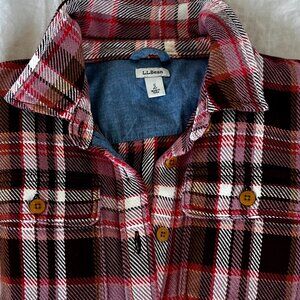 L.L. Bean Plaid Flannel Shirt/Shacket Size Small